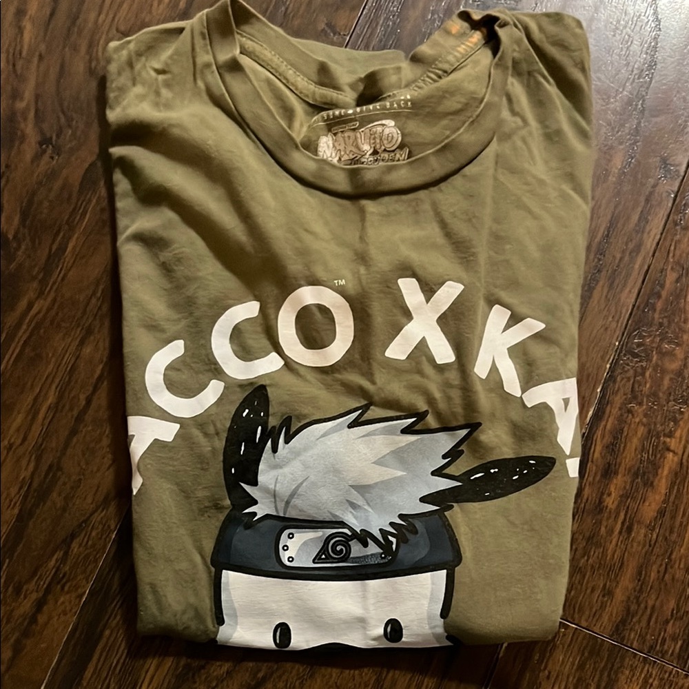 Kids Ninja Graphic Tee in Olive